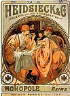 Alphonse Maria Mucha Canvas Paintings - Heidsieck and Co